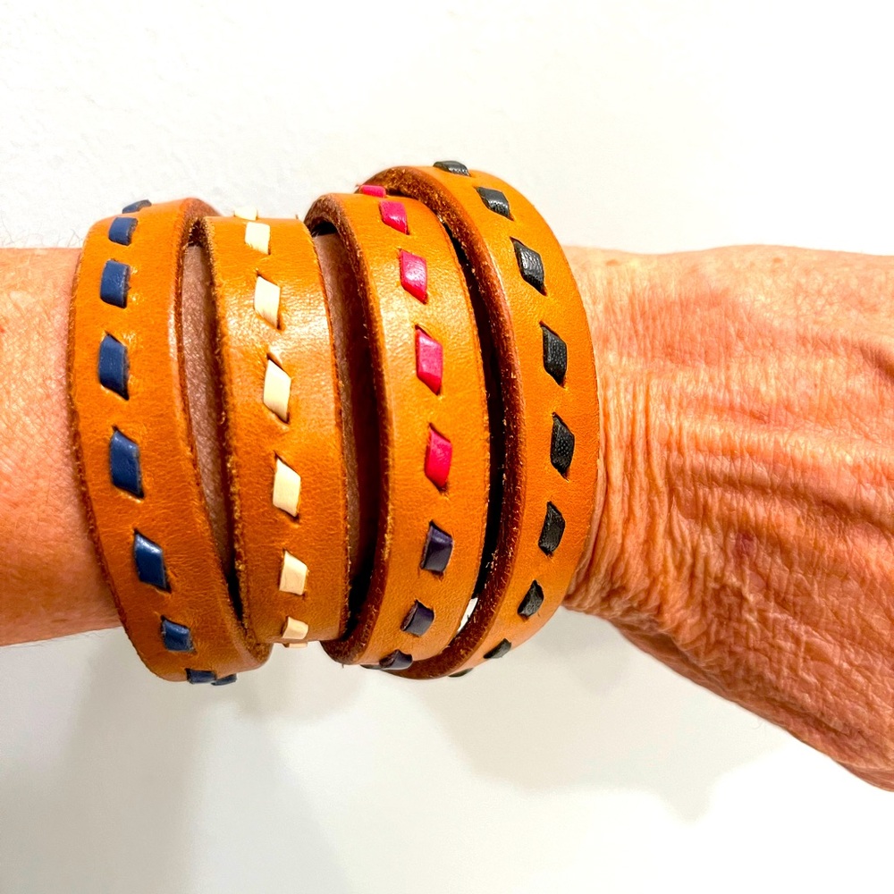 Leather wrap bracelet